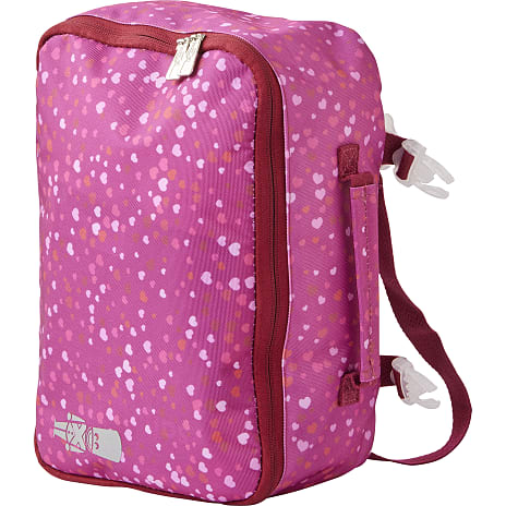 Danpen skoletaske - pink med hjerter