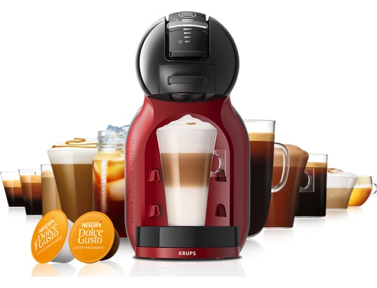 KRUPS - Cafetière à dosette YY5219FD MINI ME Noir et Rouge