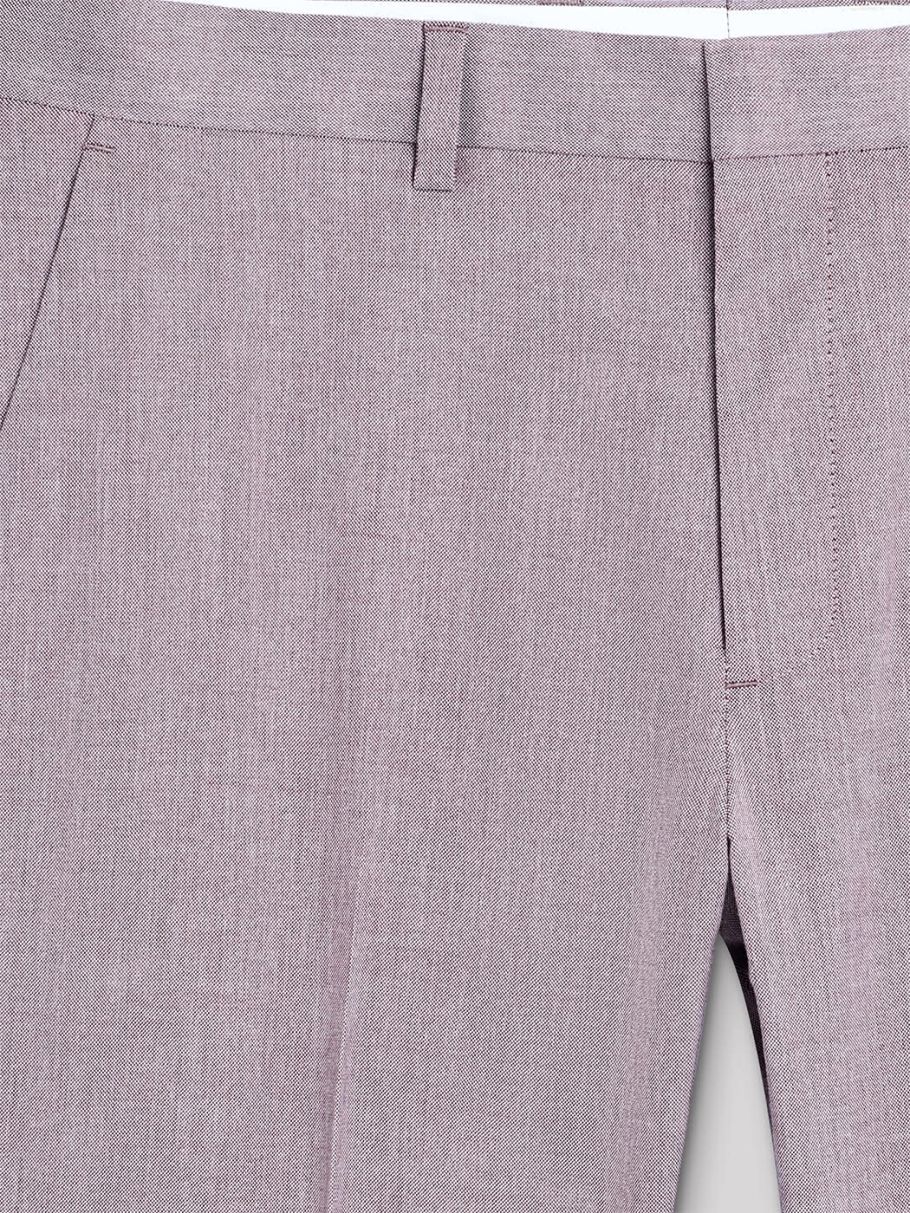 Pantalon coordonnable slim faux uni