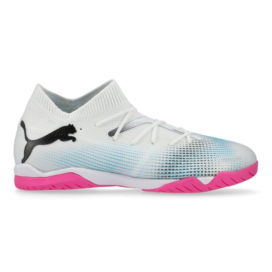 PUMA Future 7 Match   Mid IT Phenomenal - Blanc/Noir/Poison Pink Enfant