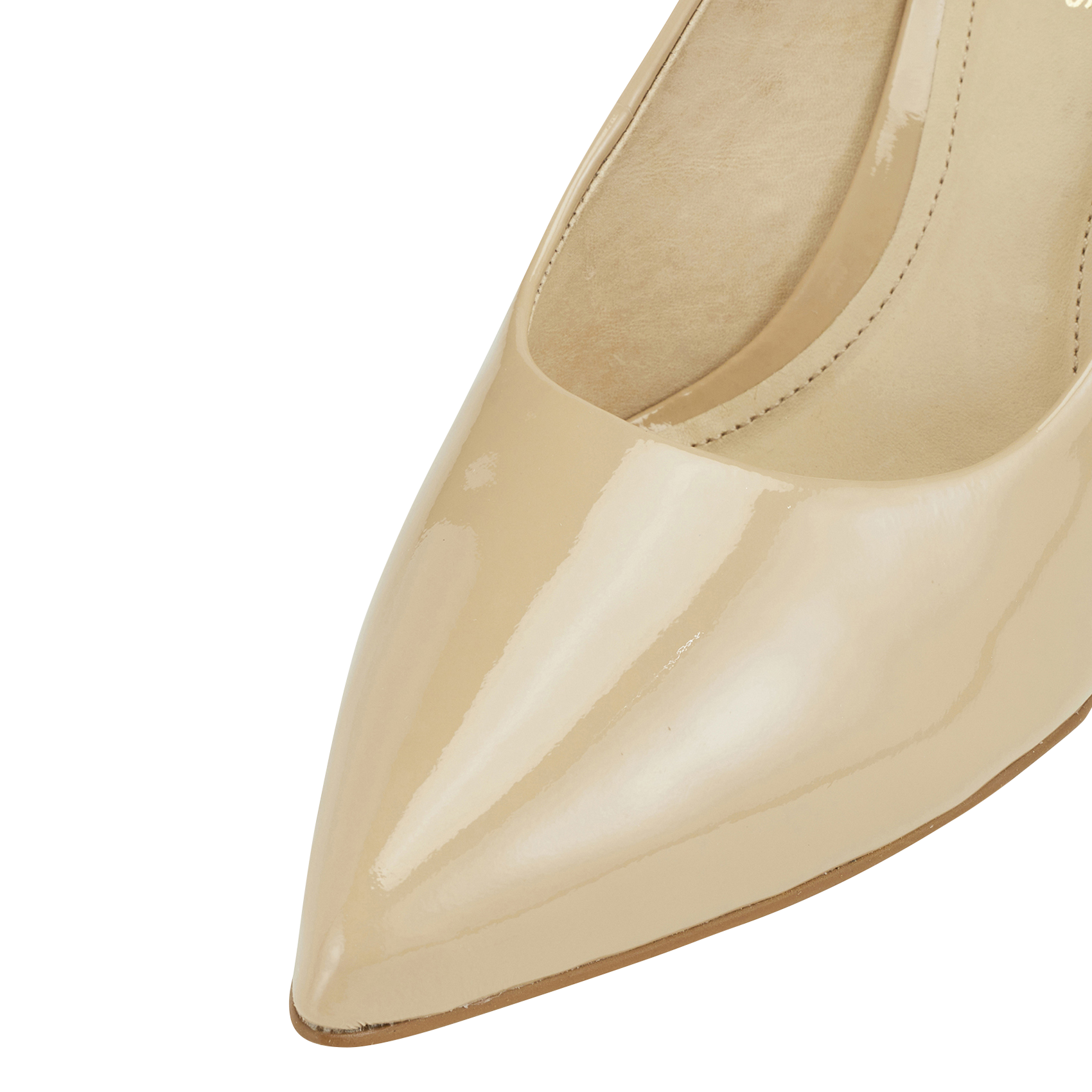 AZALEA2 - Escarpins à talon en cuir verni | Beige