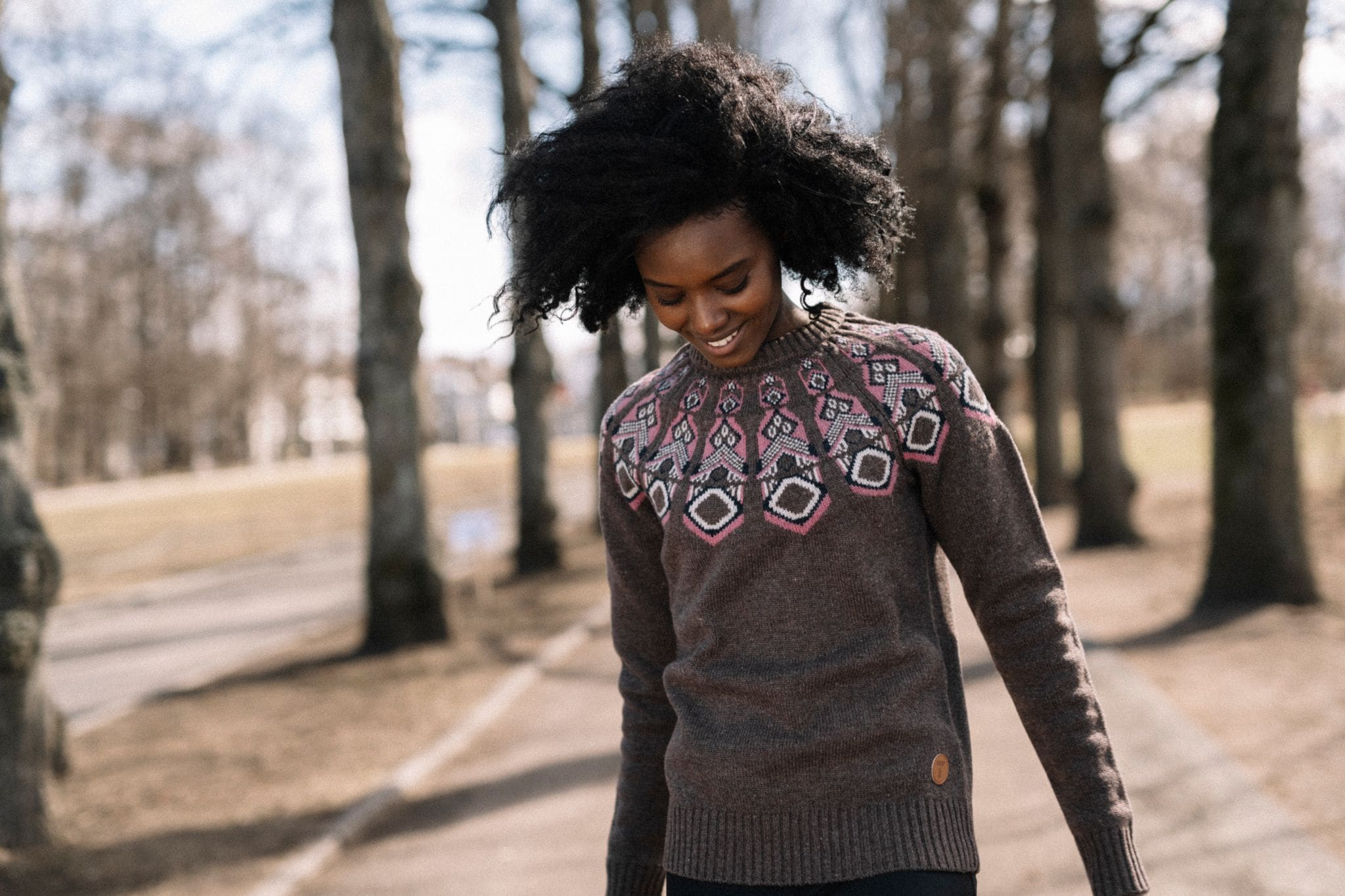 Tufte Robin Pattern Sweater, Dame<br>Superpopulær ullgenser!