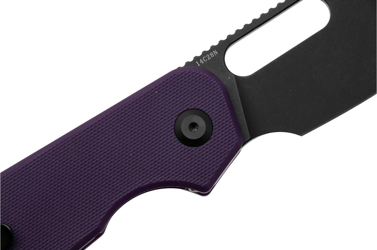 Eutektik EFD EFD-PBW-R Blackwashed 14C28N, Purple G10, zakmes