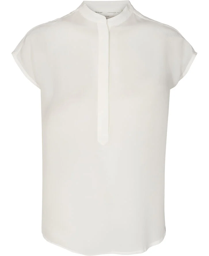 InWear Lucie Top Premium - 100% Silk Hvid