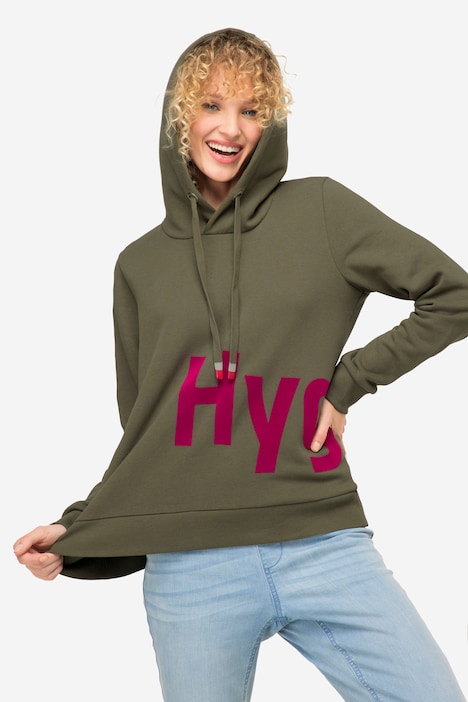 Hoodie, Wording Print, Kapuze, Langarm, OEKO-TEX