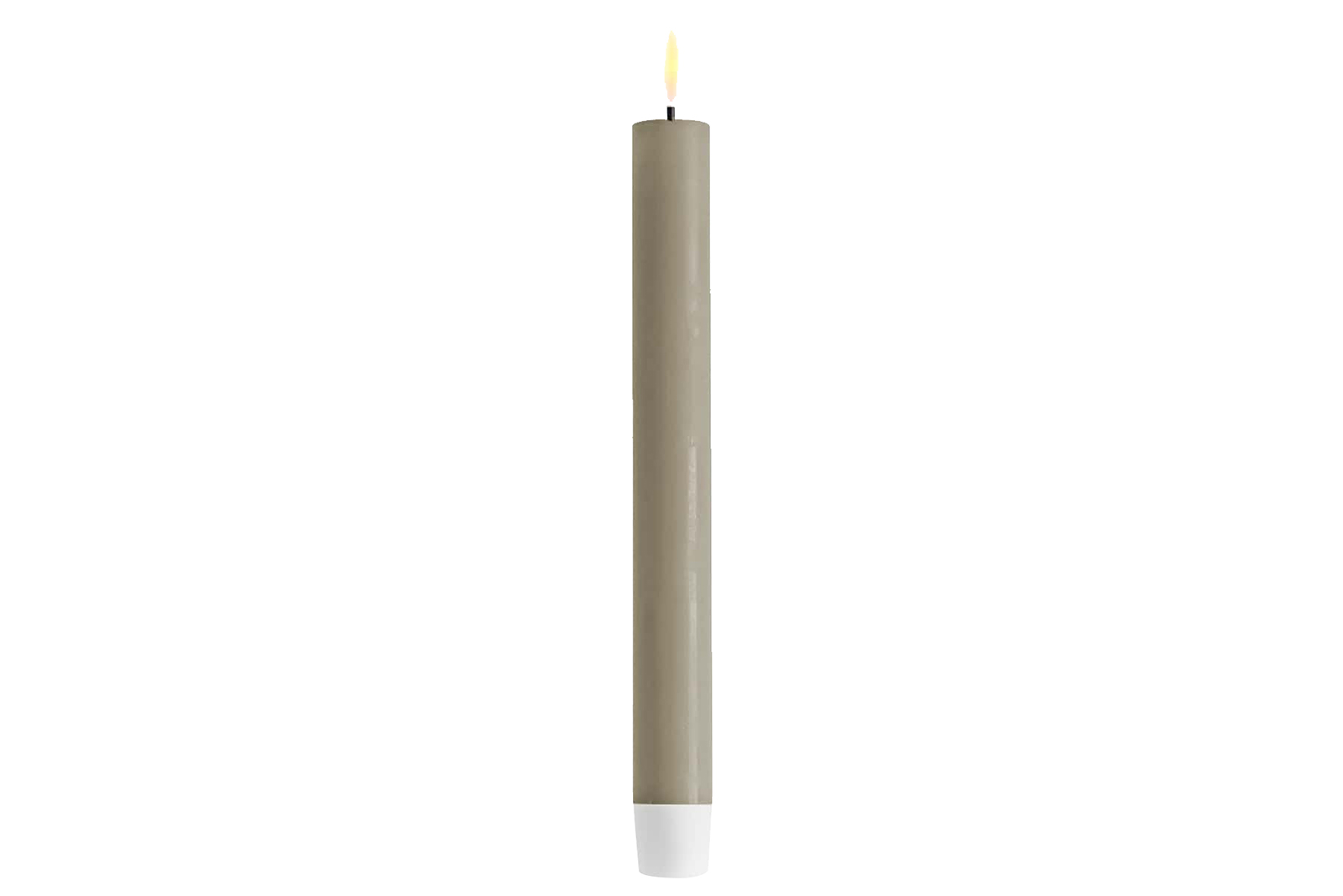 Real Flame kronelys 2pk LED lys i sandfarget stearin. Ø:2,2