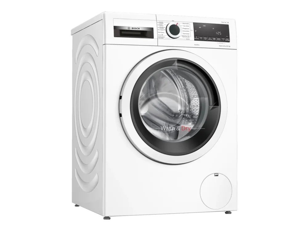 Bosch Serie | 4 WNA13441 - Vaske-/ tørremaskine - Niche - bredde: 60 cm - højde: 85 cm - frontbetjening - 60 liter - 9 kg - 1400 rpm - hvid