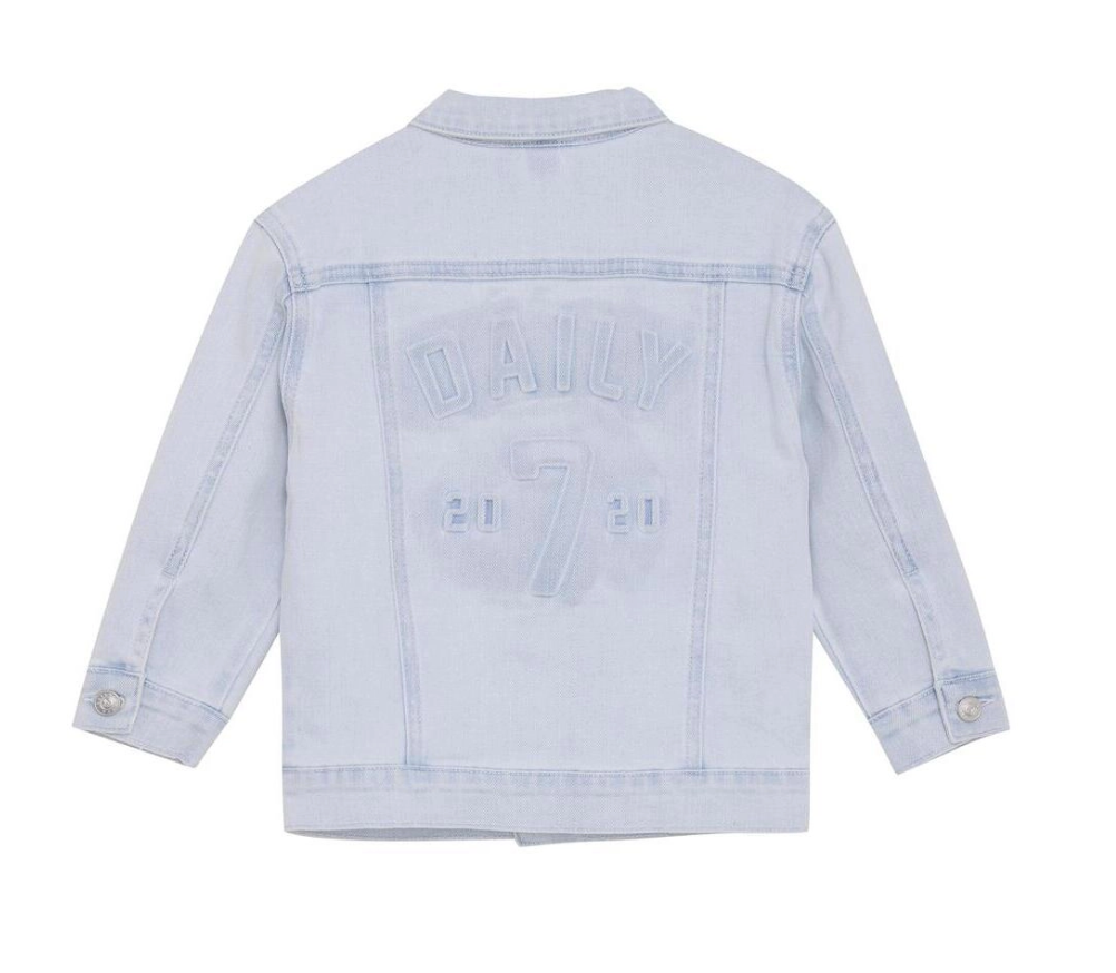 Daily7 Daily7 oversized denim jacket light blue