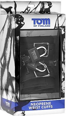 Tom of Finland Neopreen  met slot - handboeien