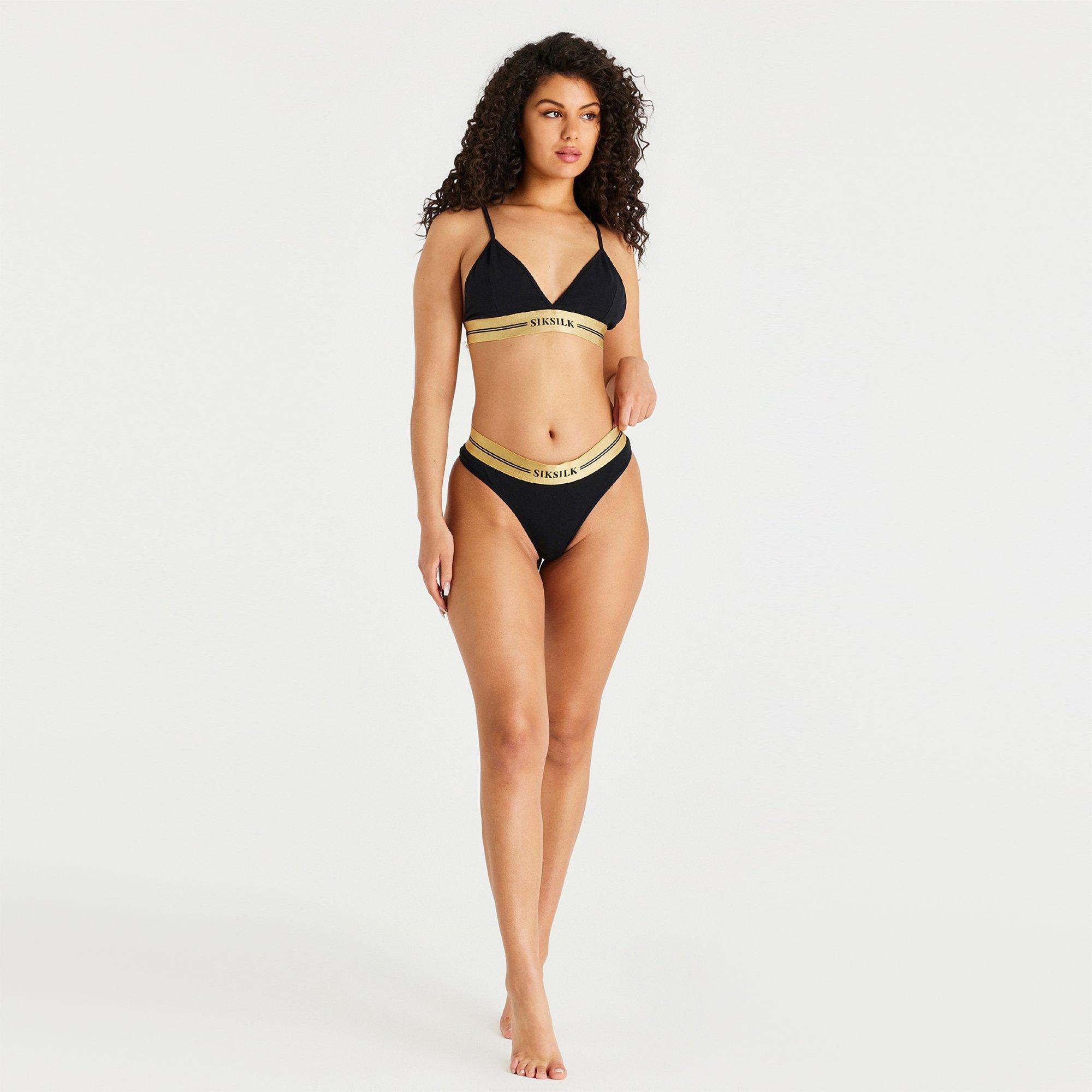 SikSilk Triangle Bralette Womens