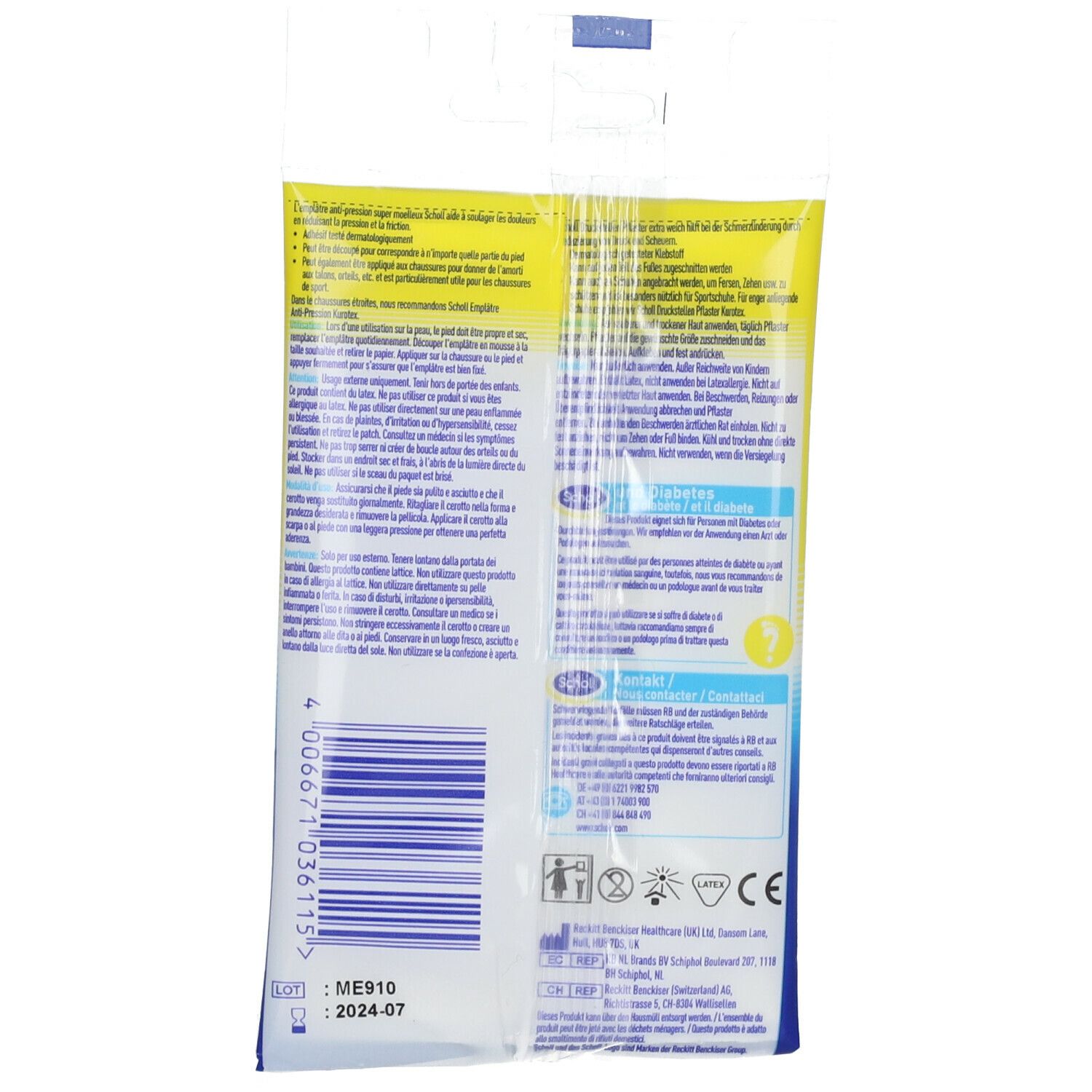 Scholl Druckstellen Pflaster extra weich