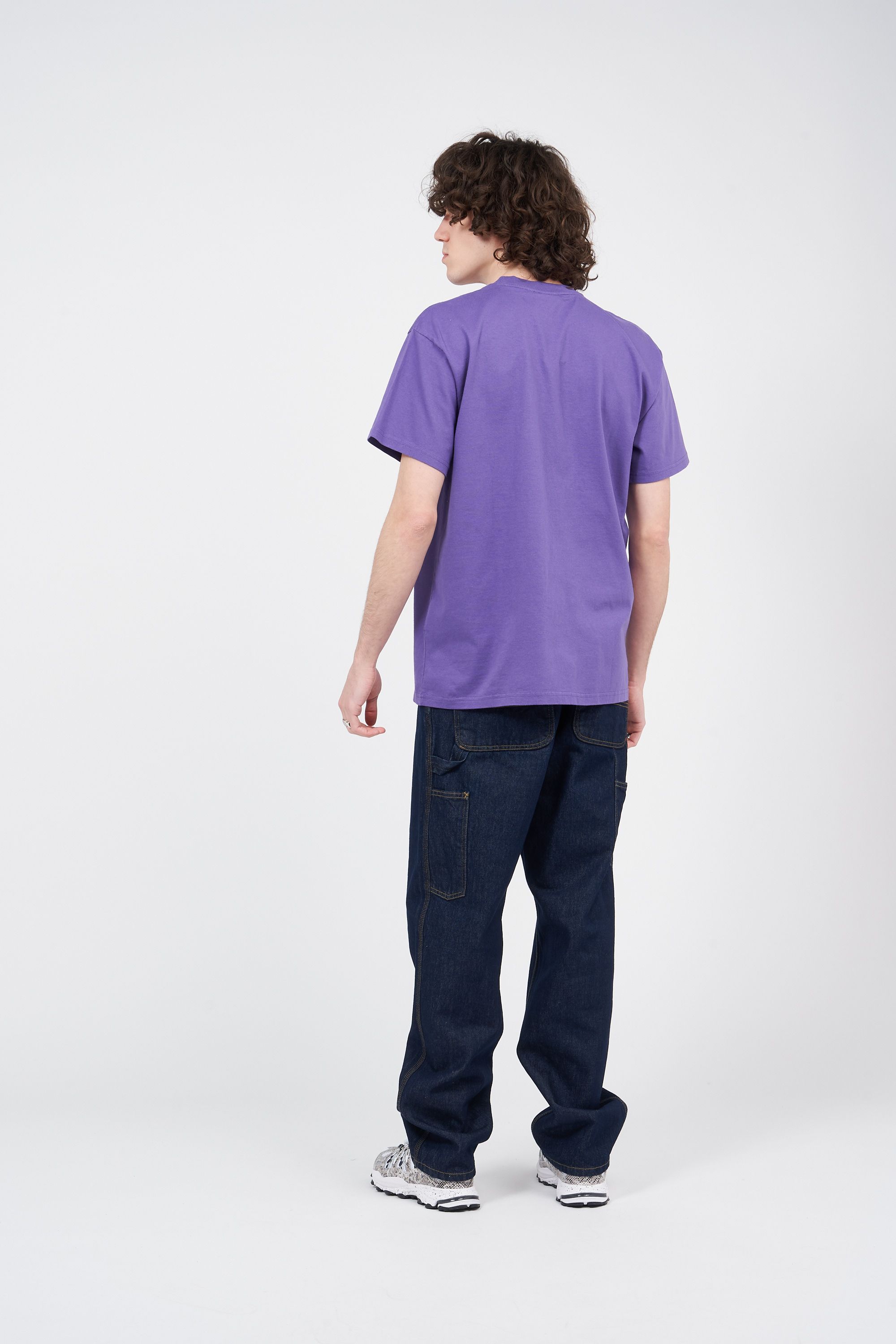 CARHARTT WIP jean Single Knee Bleu