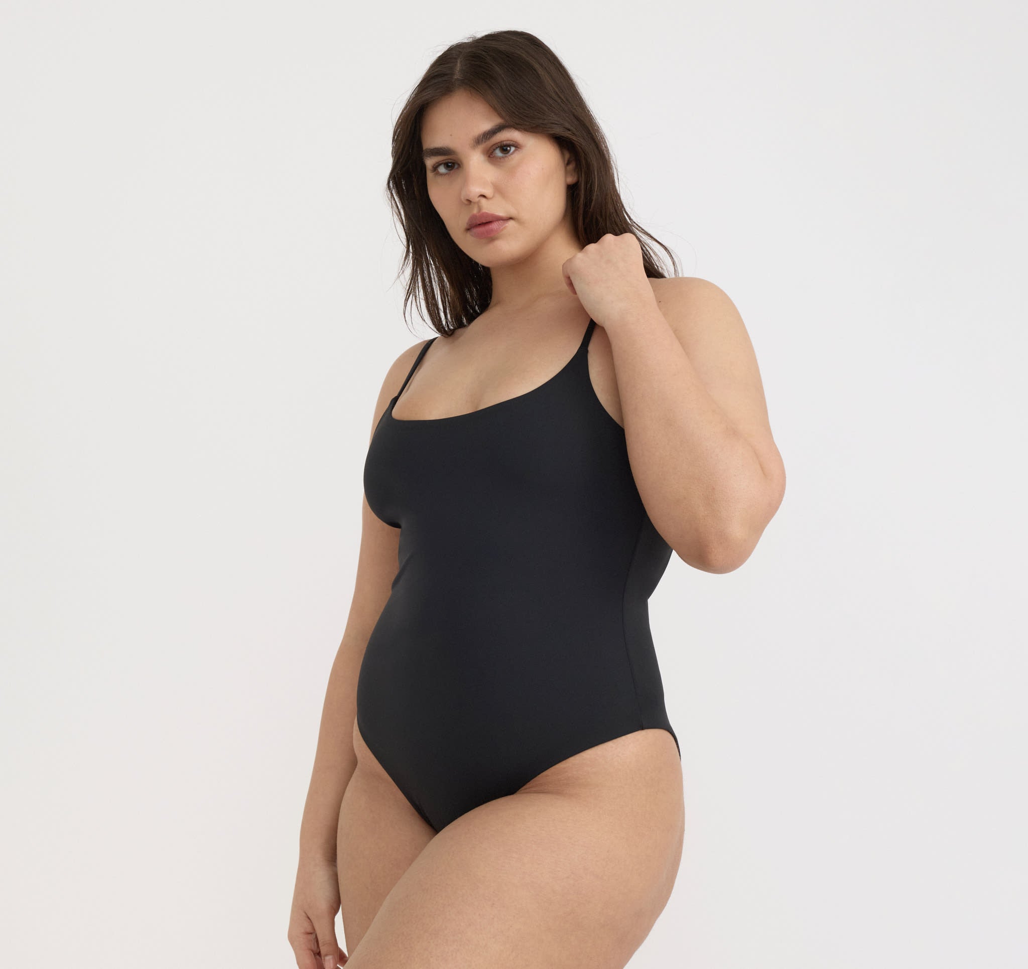 RECYCLED NYLON<br>Swim Open Back One-Piece