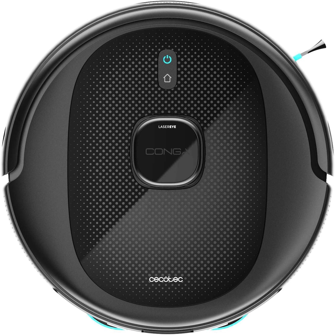 Cecotec Saugroboter Conga 9590 Spin Revolution Ultra Power Home, Lasernavigation, Künstliche Intelligenz, 10.000 Pa, max. 240 Minuten Akkulaufzeit, rotierende Mops, Silikonbürste für Haustiere.