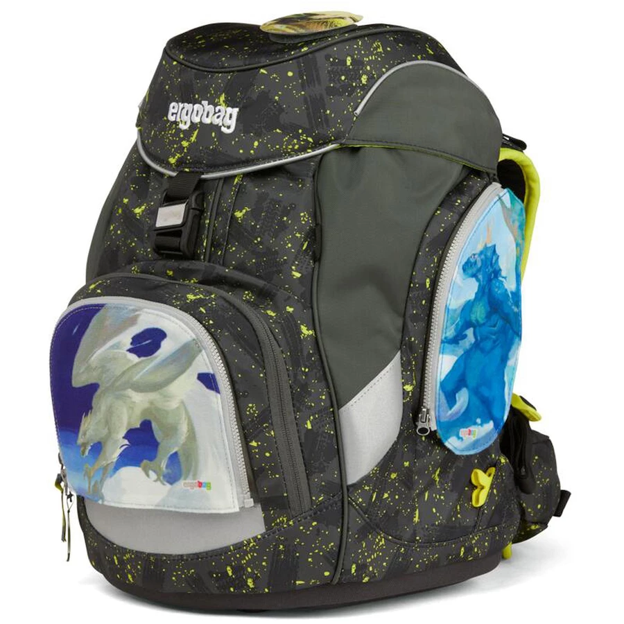 Ergobag Zubehör - Sei­ten­ta­schen-Zip­set 3tlg. Drachen