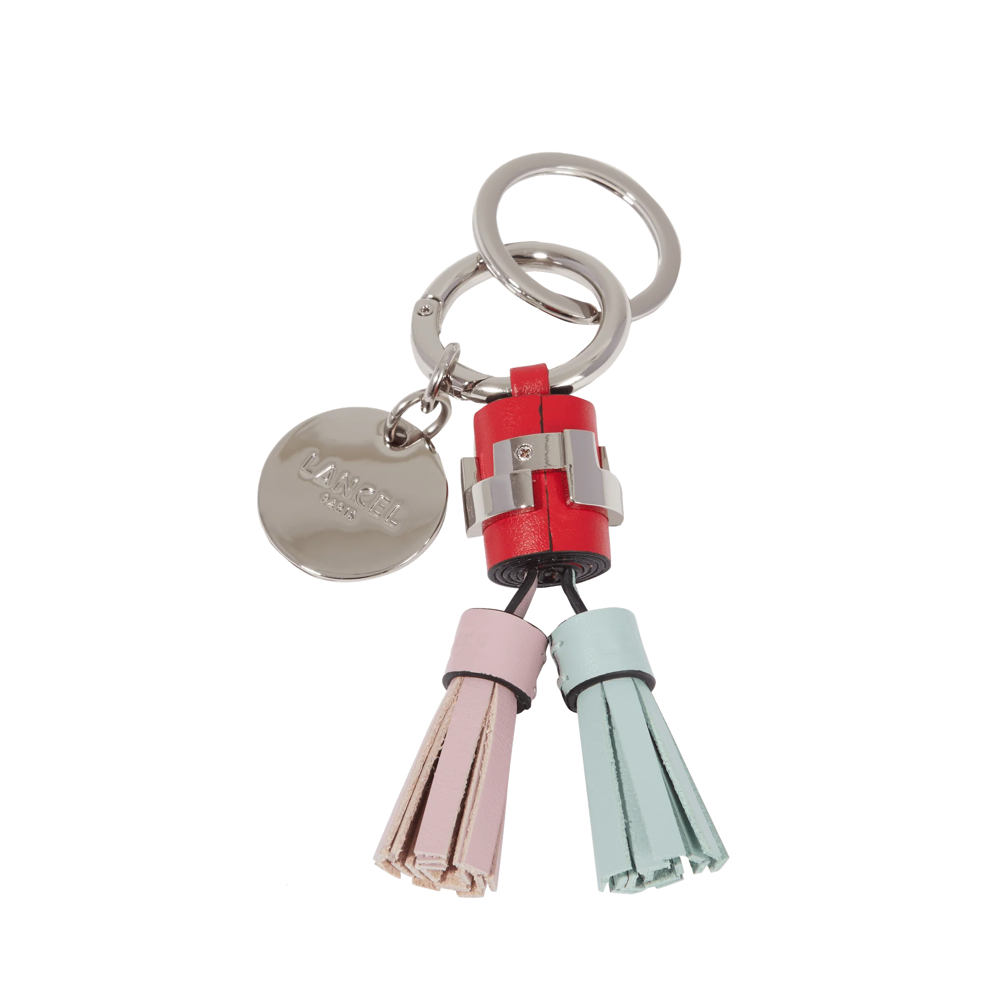 Porte-clés pompon duo Neo Carre L Tassel-Multico Marshmellow