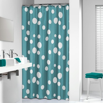 Sealskin Douchegordijn Bubbles Aqua PVC 200x180 cm