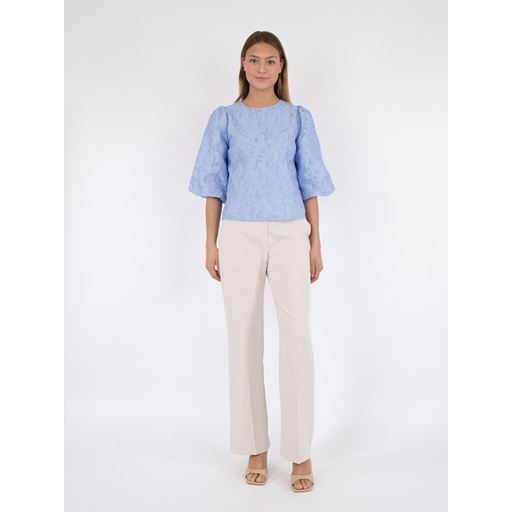 Neo Noir Lorraine Brocade Bluse, Sky Blue, 36