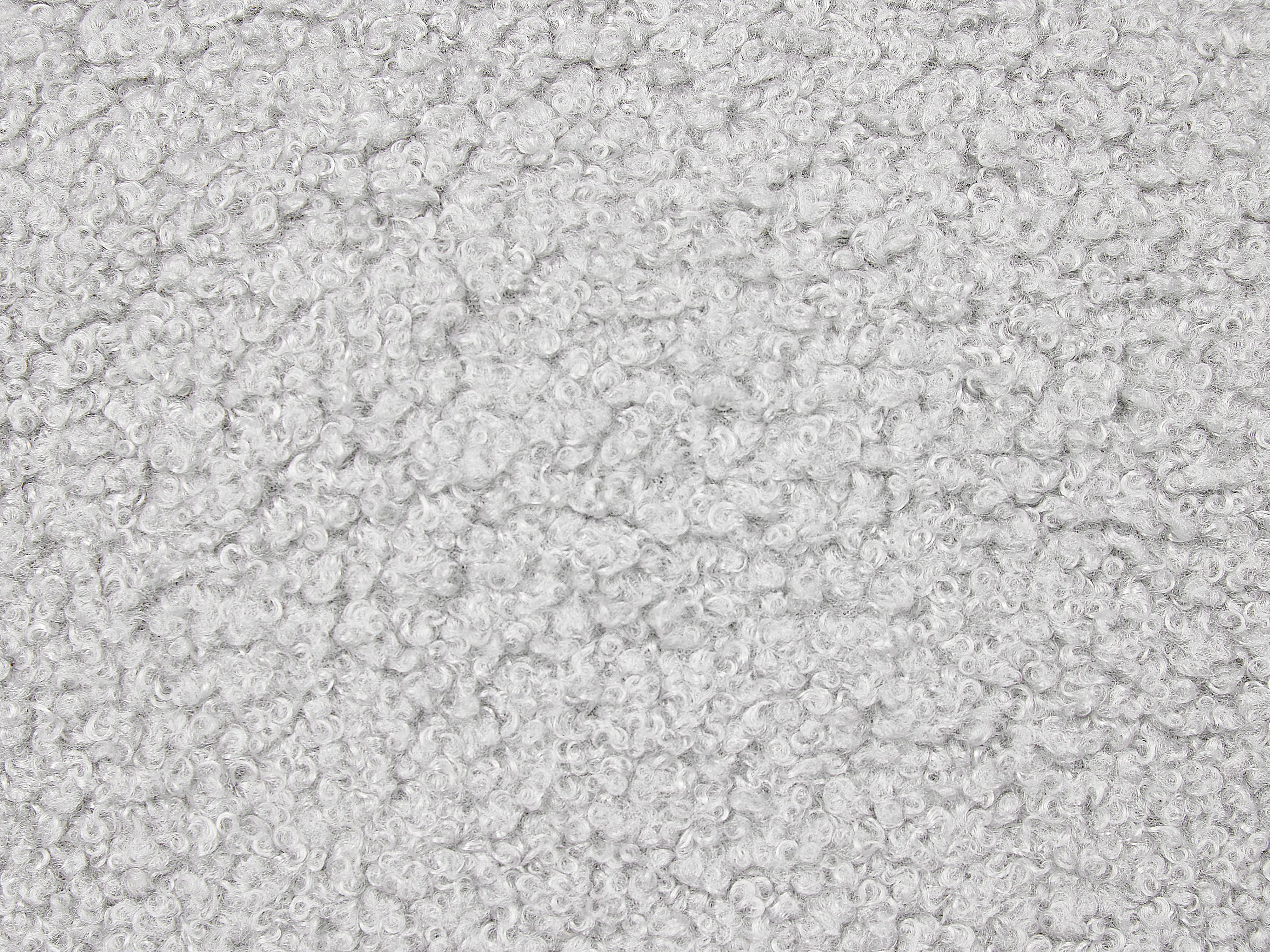 Set van 2 sierkussens LEUZEA Bouclé 45 x 45 cm Grijs effen