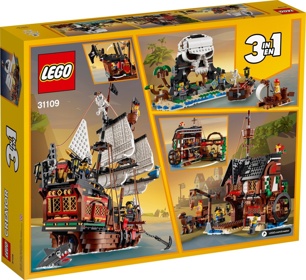 Lego Creator 3-In-1 - Piratskib - 31109