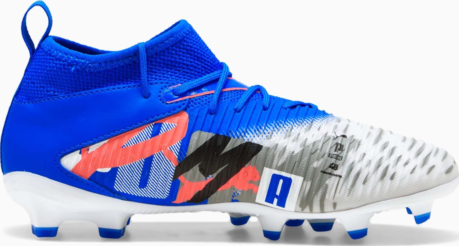 Future 8 Match Forever FG/AG Junior PUMA White/Ultra Blue/Feather Gray/Puma Black/Glowing Red