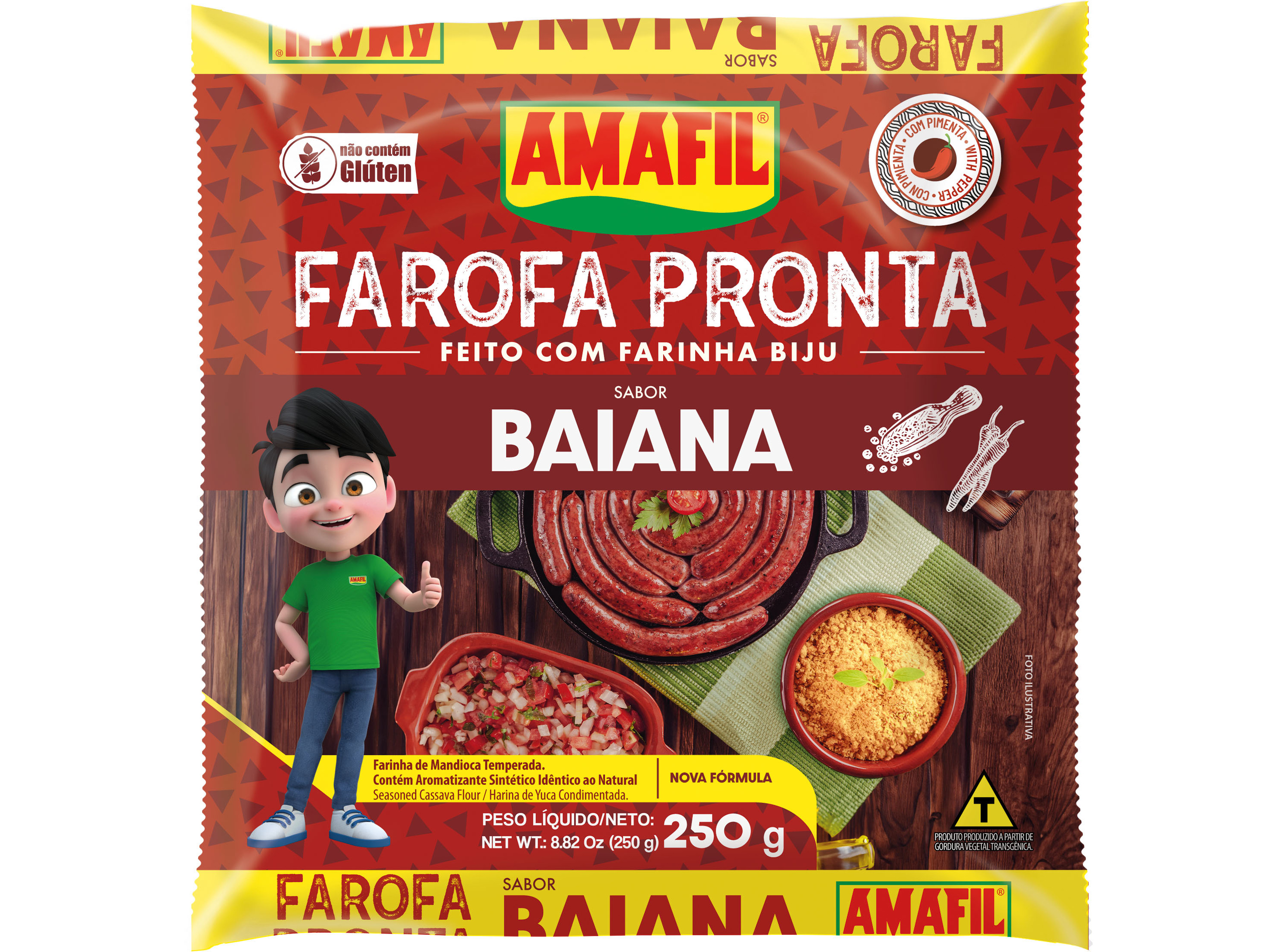 FAROFA DE MANDIOCA AMAFIL BAIANA 250G