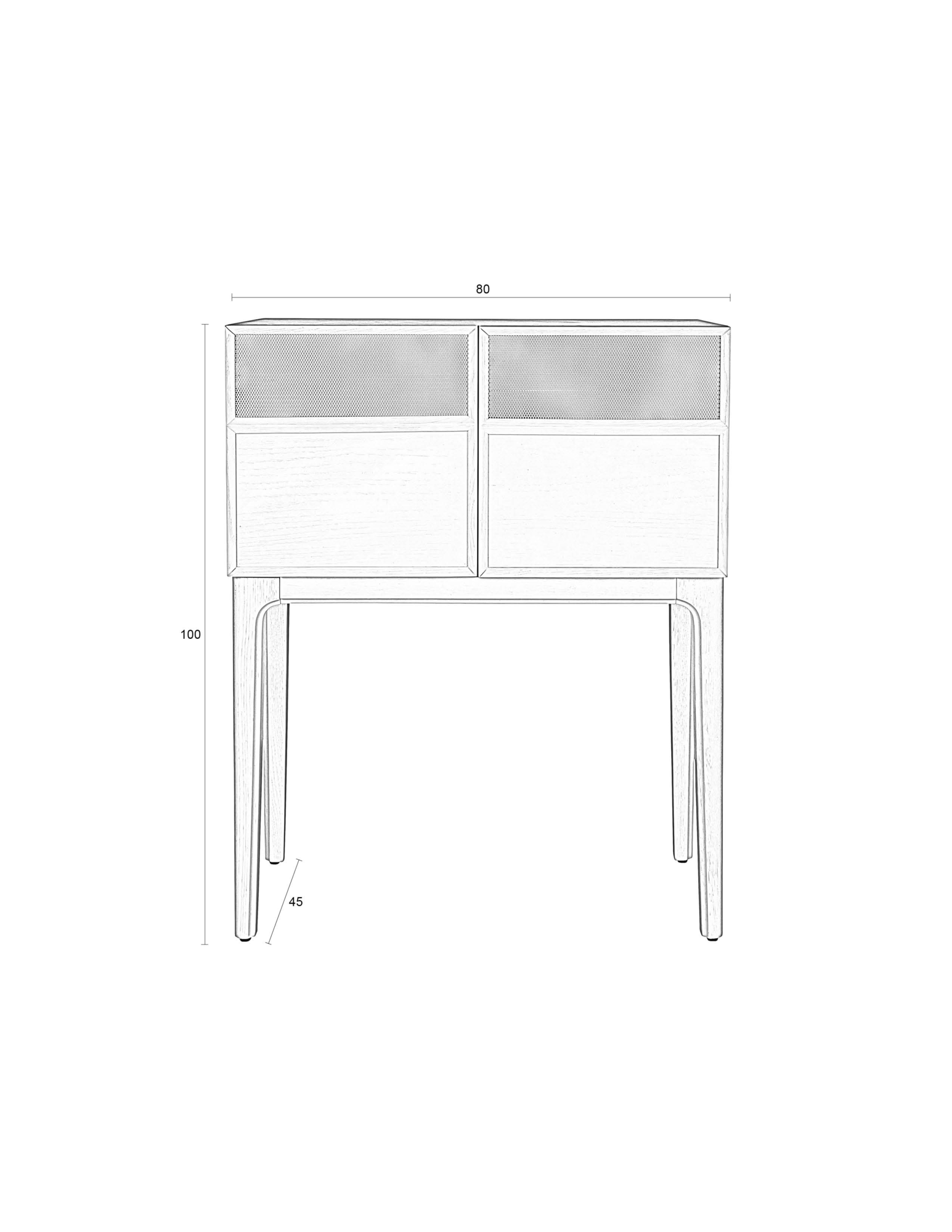 Wandkast JUNE beige