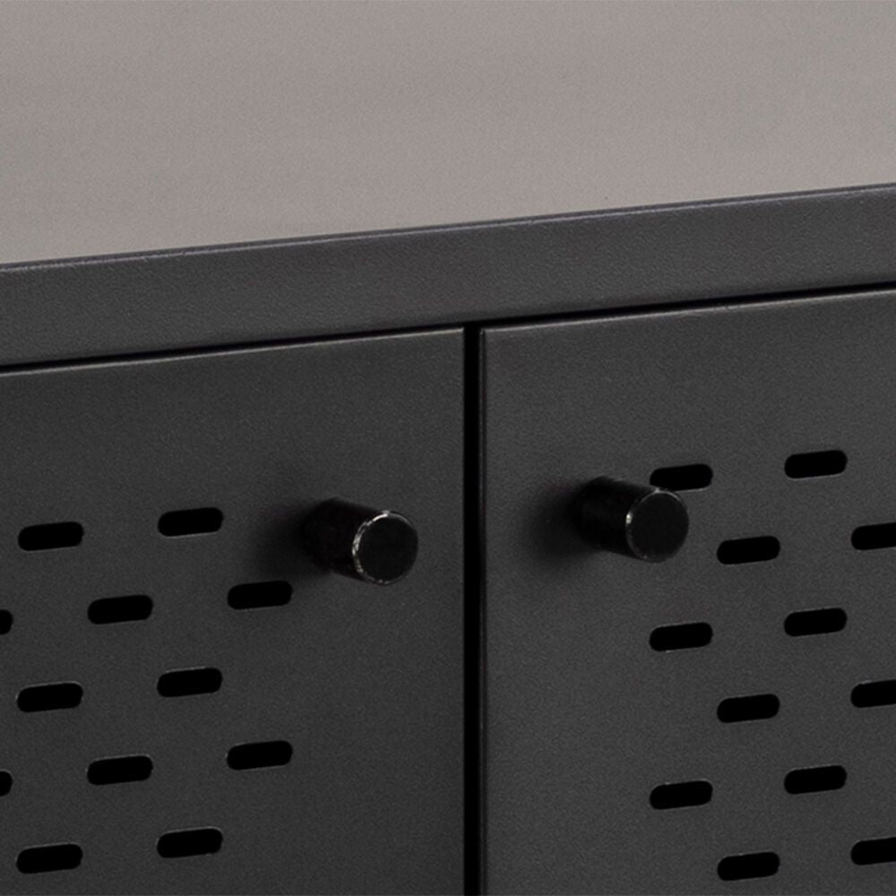 JAXTON Sideboard - Schwarz / B: 125.0 cm x T: 40.0 cm x H: 75.0 cm