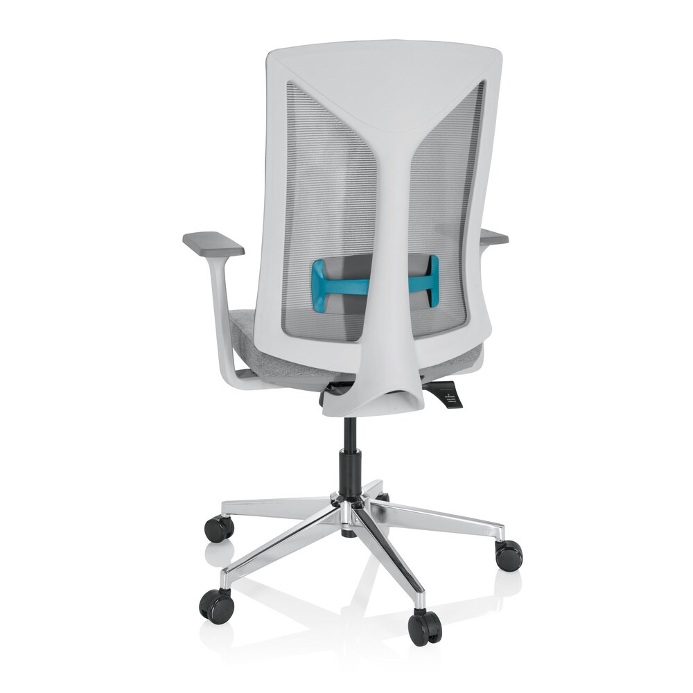 Profi Bürostuhl HALIFAX Stoff/Netzstoff mit Armlehnen hjh OFFICE
