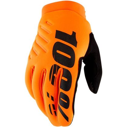 Gants cross 100% BRISKER ENFANT - Orange
