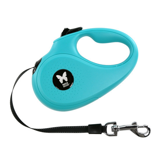 Laisse retractable avec sangle so cat XS turquoise 3M