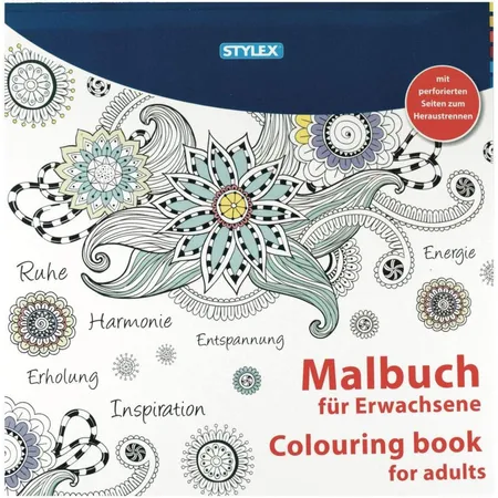 Stylex Malbuch, Erwachsene, 24 Seiten, sortiert