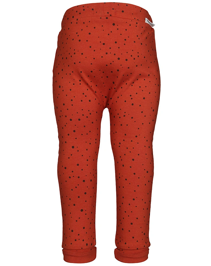 Jersey-Hose COMFORT BOBBY – DOTS in rostrot