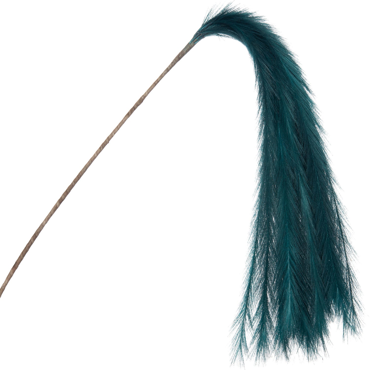 Intratuin kunsttak met pluim blauw 134 cm