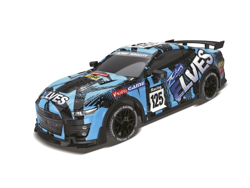 TEC-TOY Auto Elves R/C 1:18 Blau Ferngesteuertes Spielzeug mit Licht für Kinder ab 8 Jahren