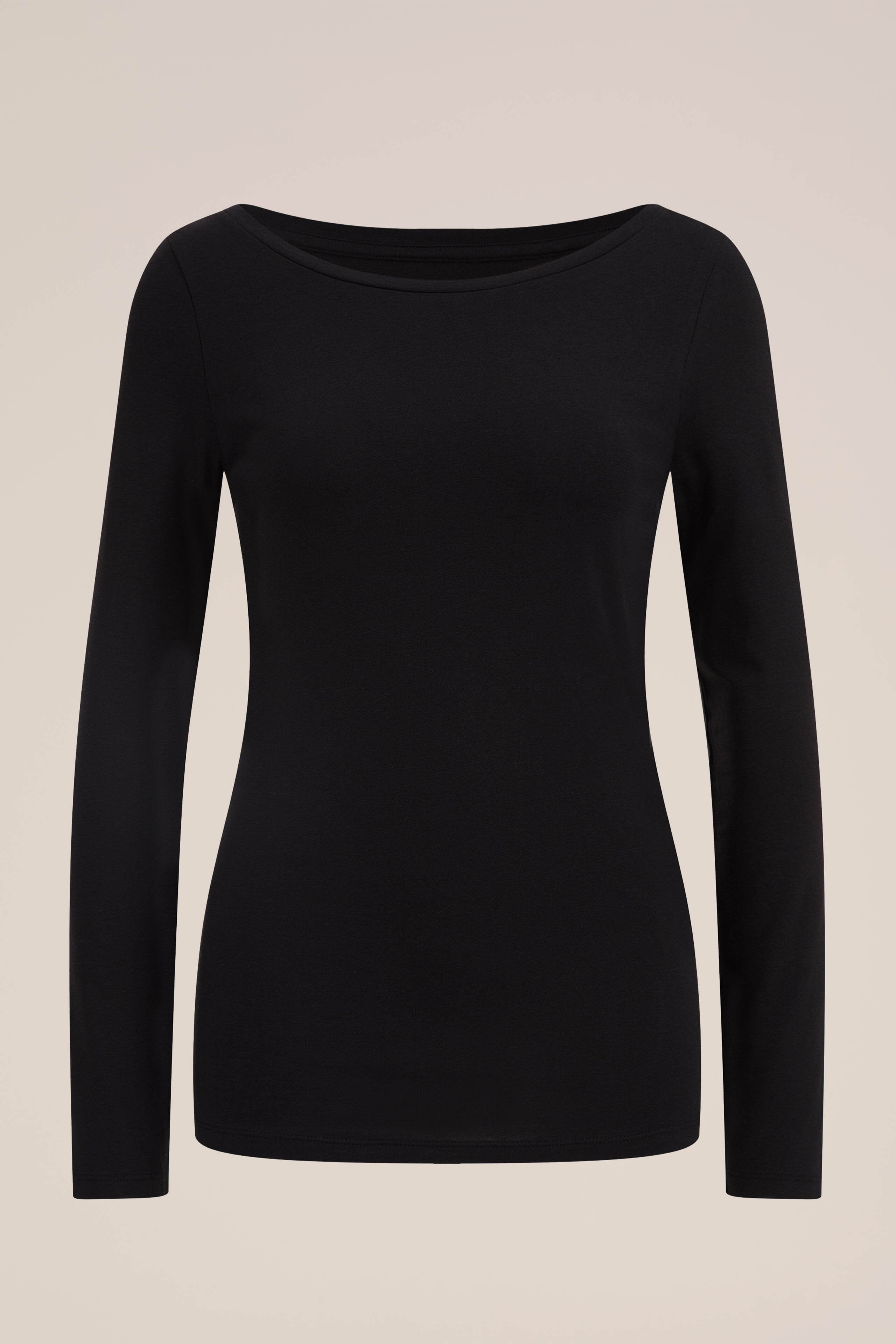 T-shirt van katoenmix WE Fashion Zwart