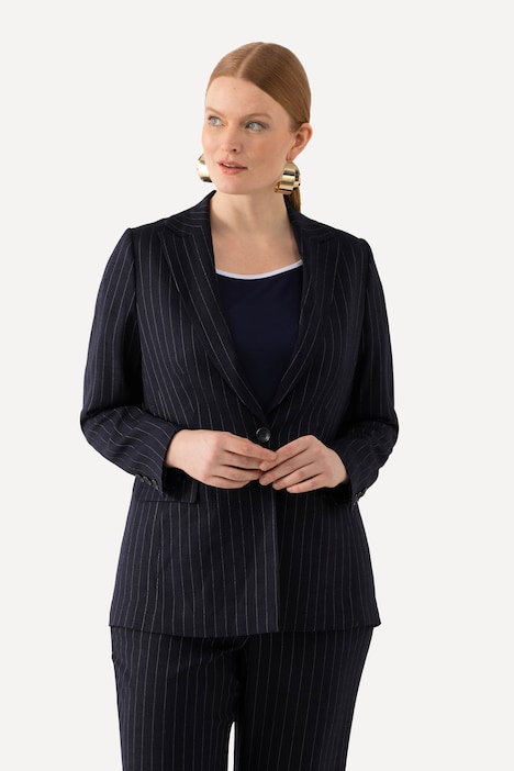 Blazer, Nadelstreifen, Reverskragen, Rückenschlitz