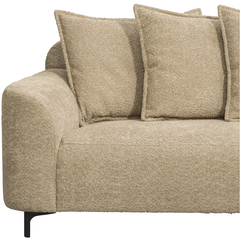 Bank Elsa met chaise longue rechts - taupe