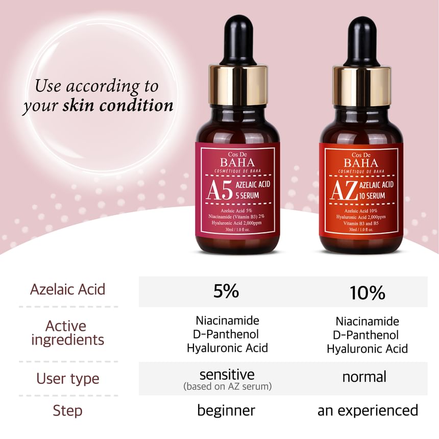 Cos De BAHA - A5 Azelaïnezuur 5% serum