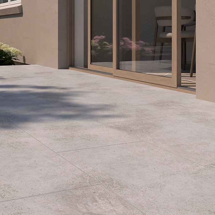 Carrelage extérieur Kontainer medium grey 40 x 80 cm