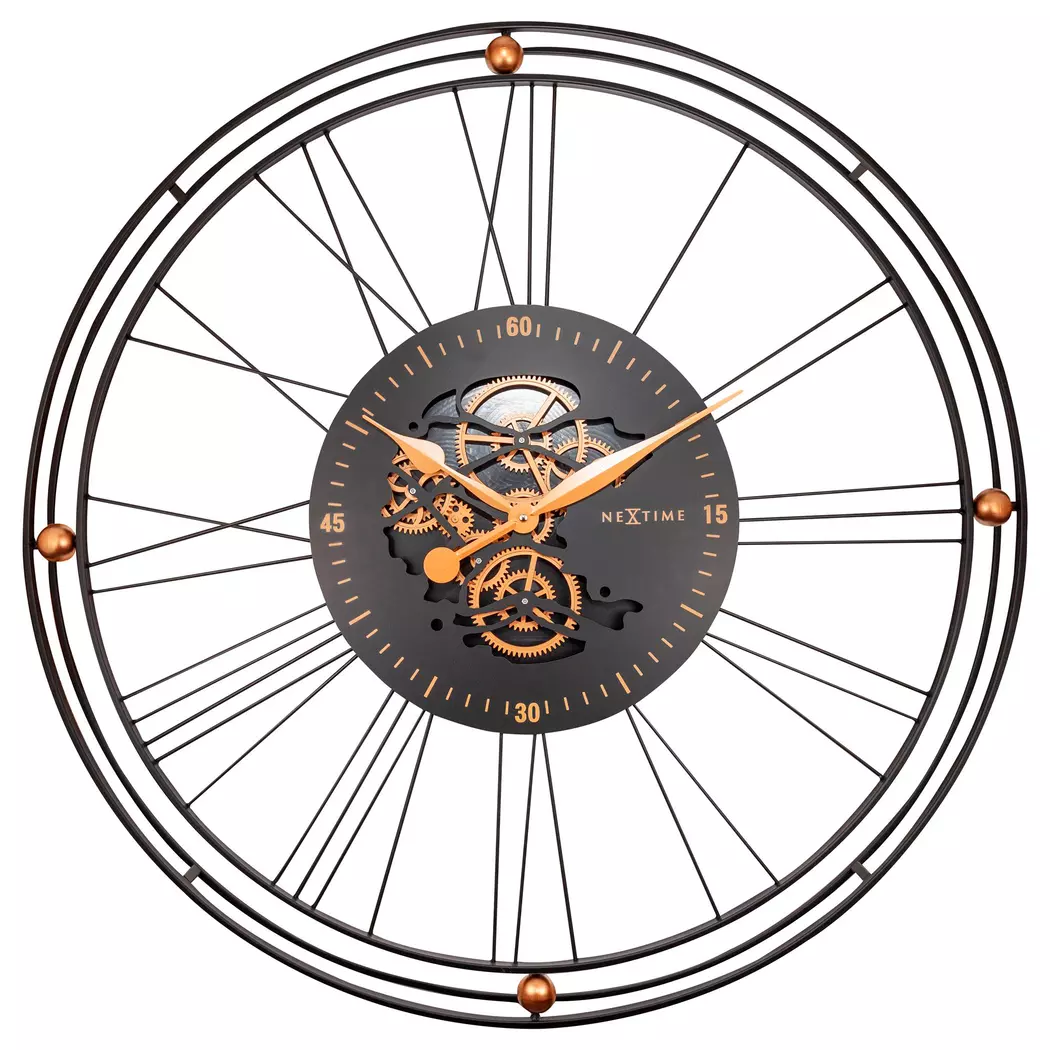 Quarzwanduhr Wire Gear Clock Ø 90,5 cm