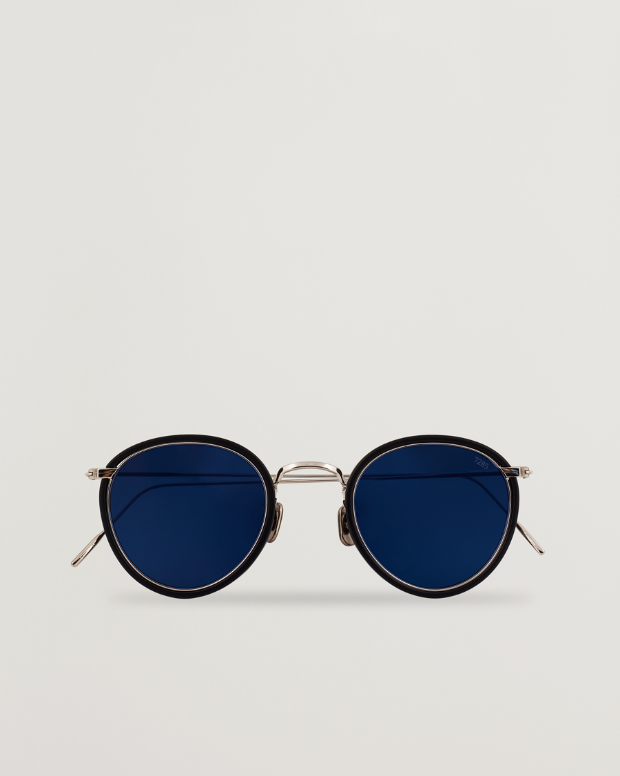 Eyevan 7285 717E Sunglasses Matte Black/Blue