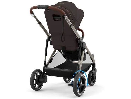 CYBEX Gold Kinderwagen eGazelle S Dunkelbraun Elektrischer Kinderwagen mit 20 Kombinationen