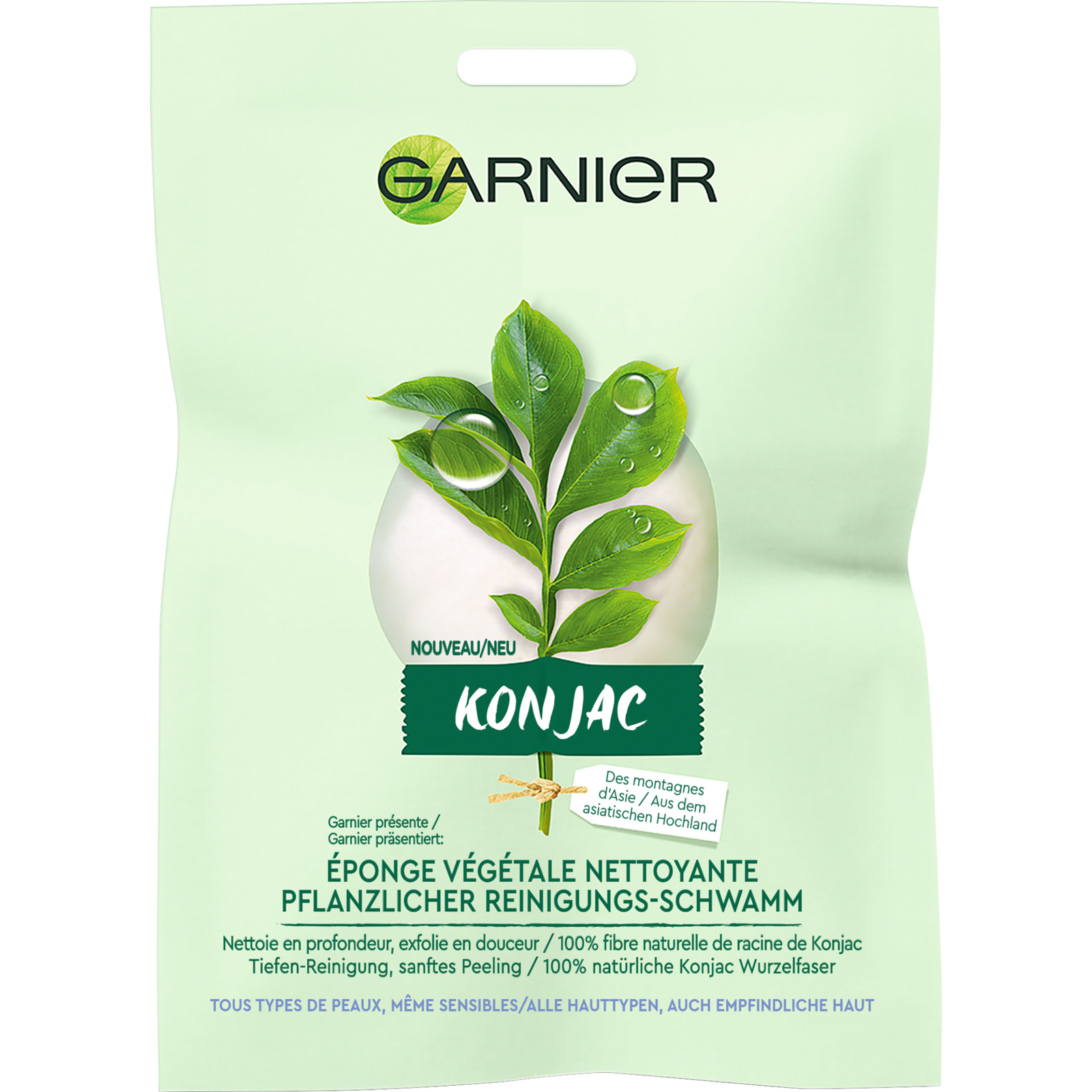 Garnier Bio Pflanzlicher Konjac Reinigungs-Schwamm