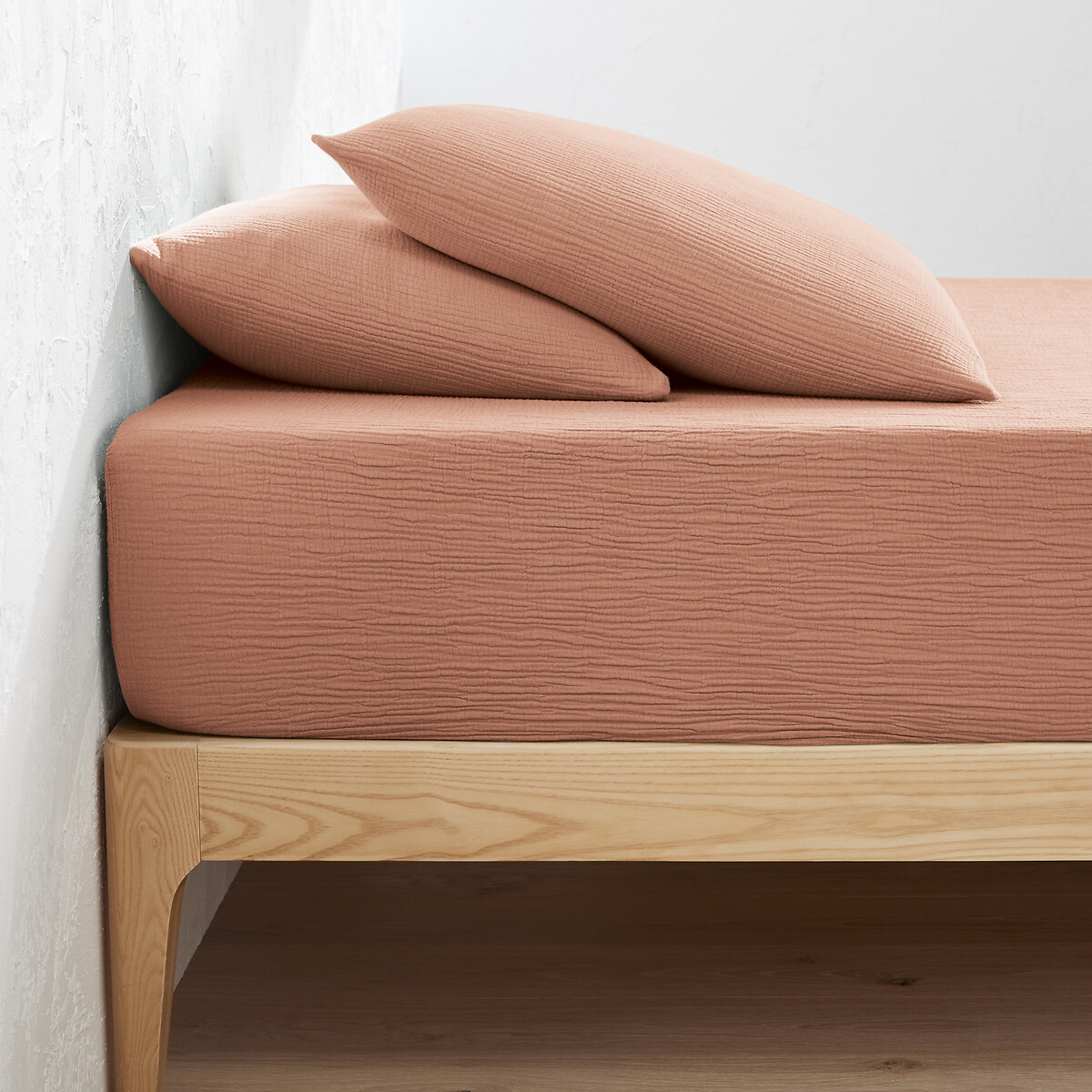 LA REDOUTE INTERIEURS<br>Lençol de baixo liso em tetra, dobrável 30cm, Kumla