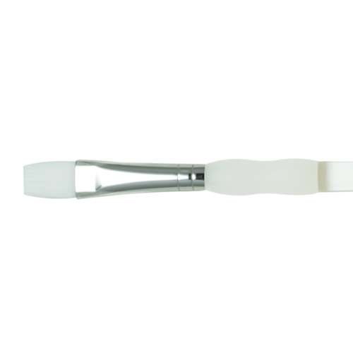 Royal & Langnickel White Nylon SG4010 Synthetikpinsel, Soft Grip, Breit
