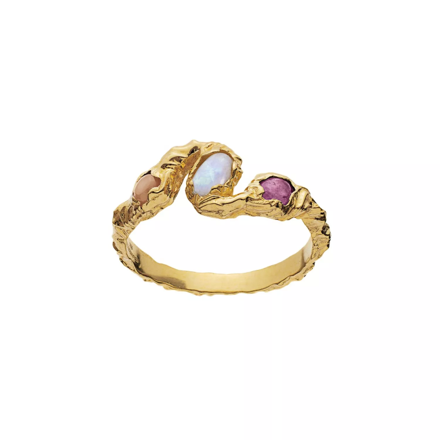 Maanesten Baila Ring 18 kt. Forgyldt Sølv 4764a