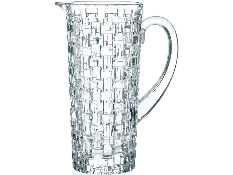 Nachtmann Glaskrug Bossa Nova 1.19 l, Transparent Karaffe aus Kristallglas, ideal für Wasser, Saft oder Wein