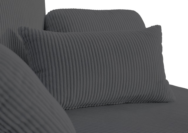 ATLANTIC home collection Loveseat »Ravi, B: 114 cm« XXL- Sessel, mit Stauraumhocker, Rückenstütze & 4 Zierkissen
