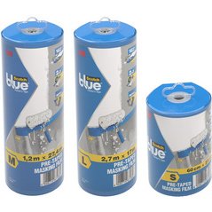 3M Blue Film de protection avec ruban pour peinture, S